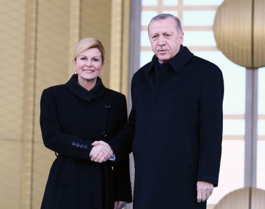 Erdoğan, Kitaroviç'i Resmi Tören İle Karşıladı