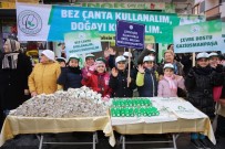 NAYLON POŞET - Minik Çevre Elçilerinden Vatandaşlara Doğa Dostu Bez Çanta Ve Çam Fidanı