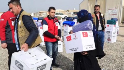 Türk Kızılayı'ndan Musullu Sığınmacılara Kışlık Yardım