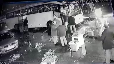 Kaza Yapan Otobüsün Son Molası Kamerada
