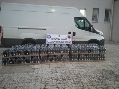 Kırklareli'de 1 Ton Kaçak İçki Ele Geçirildi