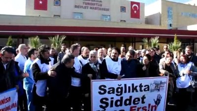 Manisa'da Doktora Şiddeti Protesto