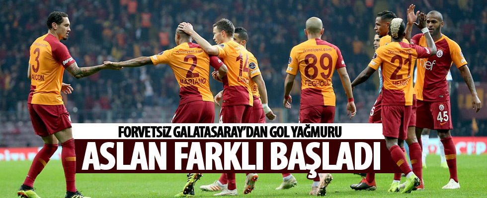 Galatasaray'dan gol yağmuru