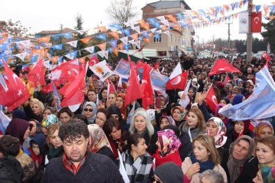 Yahşihan'da AK Parti Miting Havasında Seçim Bürosu Açtı