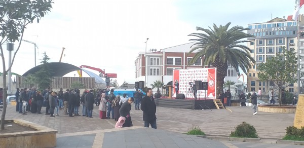 Giresun'da ilginç görüntü