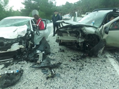 Datça'da Trafik Kazası 2 Kişi Ağır Yaralandı