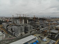 (Özel)Başakşehir Şehir Hastanesi'ndeki Son Durum Havadan Görüntülendi