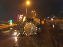 GENERAL - Sülfrik Asit Tankeri Devrildi  Açıklaması 1 Yaralı