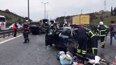Anadolu Otoyolu'da Zincirleme Trafik Kazası