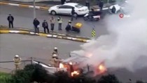 FILM GIBI - Beylikdüzü'nde Bir Araç Alev Alev Yandı