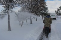 İncesu'da Kar Mesaisi Devam Ediyor