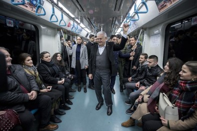 TBMM Başkanı Yıldırım, Marmaray İle Yolculuk Yaptı