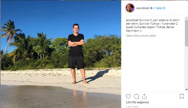 Acun Ilıcalı'dan Survivor paylaşımı!