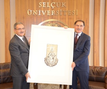 Kamu Başdenetçisi Şeref Malkoç'tan Rektör Şahin'e Ziyaret