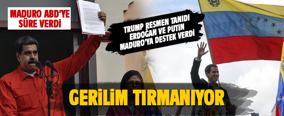 ABD, Venezuela'da Muhalefet Lider Guaido'yu 'Geçici Devlet Başkanı' Olarak Tanıdı