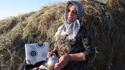 Köydeki Besicilerin Zorlu Kış Mesaisi