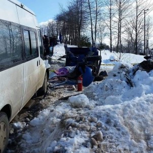 Ordu'da Minibüsle Patpat Çarpıştı Açıklaması 1 Ölü, 1 Yaralı
