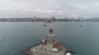 TÜRK DONANMASI - (Özel) Türk Donanmasının Gururu 'TCG Sakarya'nın Bir Günlük Yolcuğunu İHA Görüntüledi