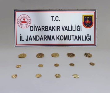 Diyarbakır'da 14 Altın Sikke Ele Geçirildi