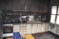 YURTPıNAR - Mutfakta Çıkan Yangın Yaşlı Çiftçin Eşyalarını Küle Çevirdi