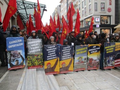Kadıköy'de Maduro'ya destek yürüyüşü