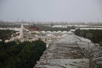 Kumluca'yı 2 Gün Sonra Yine Hortum Vurdu