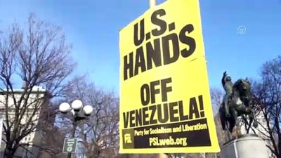 New York'ta Maduro'ya Destek Gösterisi