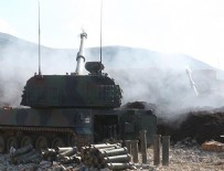 SURİYE ORDUSU - TSK Suriye'de YPG/PKK'lı teröristleri obüslerle vurdu