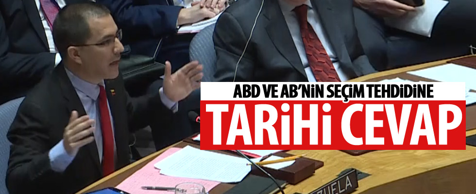 Venezuela'dan seçim tehdidine sert cevap!