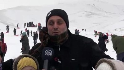 Zigana Dağı'nda Yarıyıl Tatili Yoğunluğu