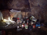 Çatak'ta Teröristlerin Kullandığı Bir Mağara Bulundu