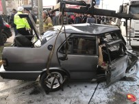 Karşı Şeride Geçen Otomobil Tırla Çarptıştı Açıklaması 1 Ölü, 1 Yaralı