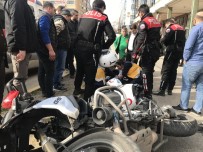 Tekerleği Raylara Giren Yunus Polisi Hastanelik Oldu