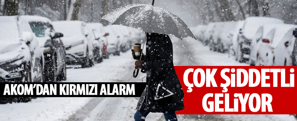 İstanbul'a 'şiddetli kar' uyarısı