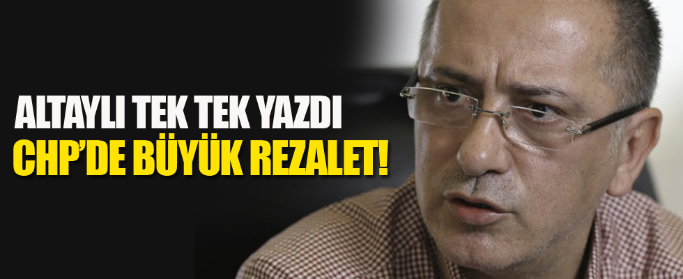 Altaylı CHP'deki rezaleti gözler önüne serdi