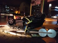 FEVZI ÇAKMAK - Denizli'de Otomobil Yaklaşık 150 Metre Sürüklenip Takla Attı