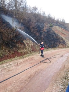 Kastamonu'da Köylülerin Yaktığı Anız, Köye Sıçramadan Söndürüldü