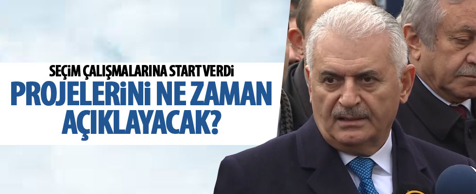 Binali Yıldırım seçim çalışmalarına başlıyor