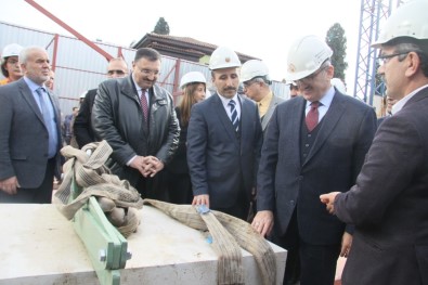 Restorasyonu Başlayan Tarihi Şehzade Korkut Camii'ne İlk Taşı Vali Karaloğlu Koydu