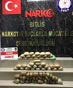Bitlis'te 61 Kilo Esrar Ele Geçirildi
