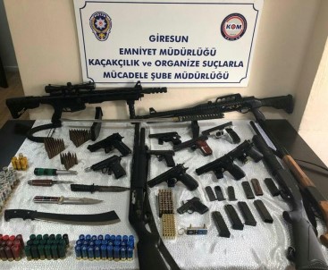 Giresun'da Silah Kaçakçılığı Ve Tefecilik Operasyonu Açıklaması 22 Gözaltı