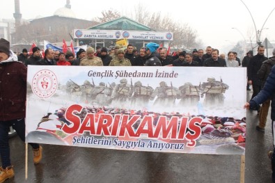 Ağrı'da Sarıkamış Şehitleri Anma Yürüyüşü