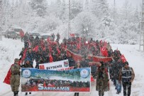 SARIKAMIŞ ŞEHİTLERİ - Beyşehir'de Sarıkamış Şehitleri Kar Yağışı Altında Anıldı