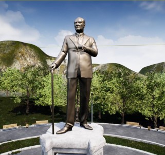 Çamlık'taki Atatürk Anıtı Yenileniyor