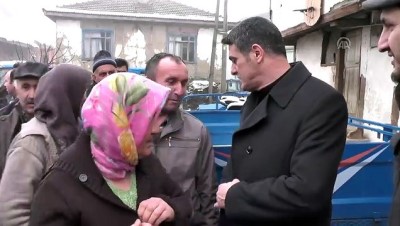 MHP Milletvekili Yılmaz'dan Evi Yanan Aileye Ziyaret