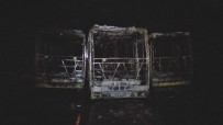 İTFAİYE ARACI - Tekirdağ'da 3 Otobüs Kül Oldu