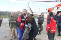 KURTARMA HELİKOPTERİ - Batan gemiden 6 kişi kurtarıldı