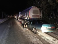 Otomobil Park Halindeki Tankere Çarptı Açıklaması 1 Yaralı