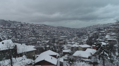 Beyaza Bürünen Zonguldak Havadan Görüntülendi