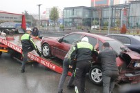 Samsun'da 4 Otomobil Birbirine Girdi Açıklaması 1 Yaralı